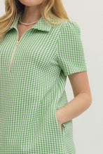 Load image into Gallery viewer, Green Gingham Dress
