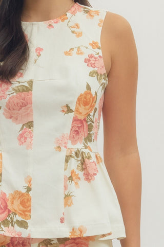 Sunset Florals Top