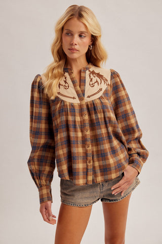 Fall Hues Horse Top