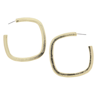 Textured Square Hoop