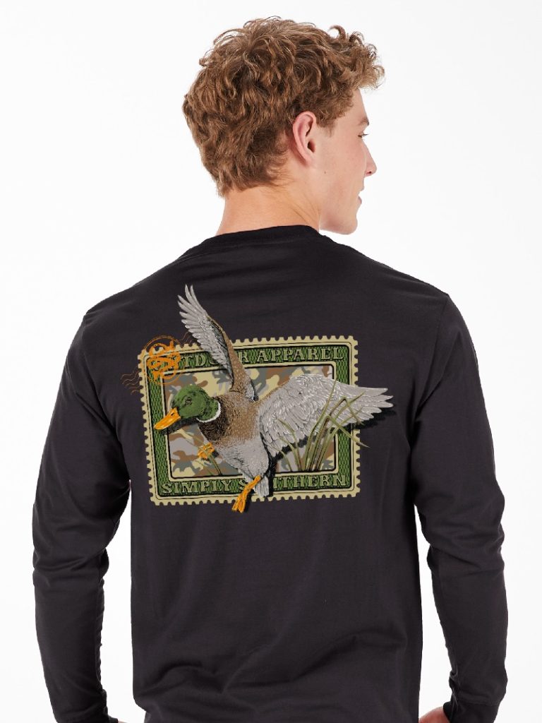 Boys SS Duck Stamp LS Tee