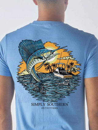 Mens Sailfish Wave Tee