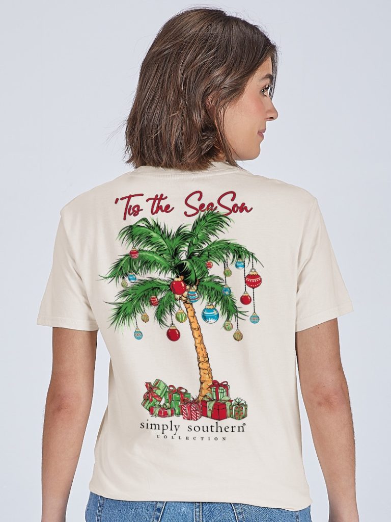 SS Christmas Palms Tee