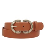 Cable Buckle Belt-Tan