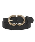 Cable Buckle Belt-Black