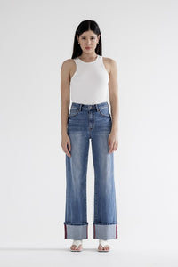 Porto Blue Cuffed Jean