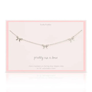 Silver Multi Bow Necklace