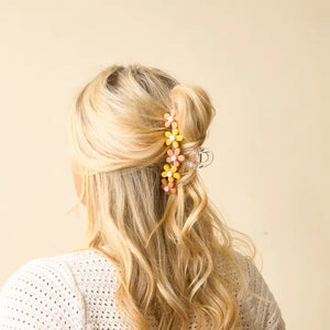 Daisy Claw Clip-Peachy