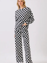 Load image into Gallery viewer, Check Mate Lounge Pant-Blk
