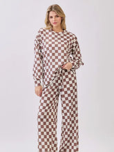 Load image into Gallery viewer, Check Mate Lounge Pant-Brown
