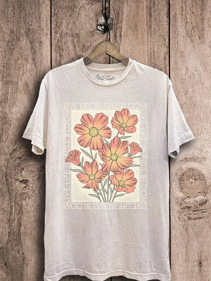 Mineral Wash Full Bloom Tee
