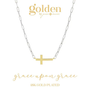 Truly Golden Cross Necklace