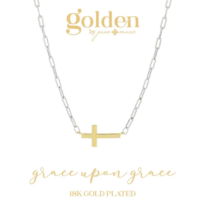 Truly Golden Cross Necklace