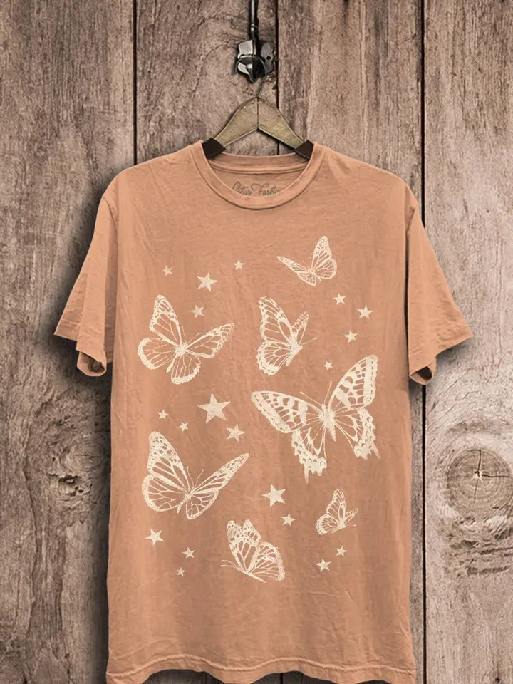 Mineral Wash Butterfly Tee