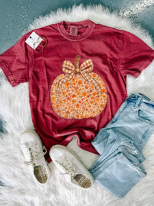 Floral Pumpkin Tee