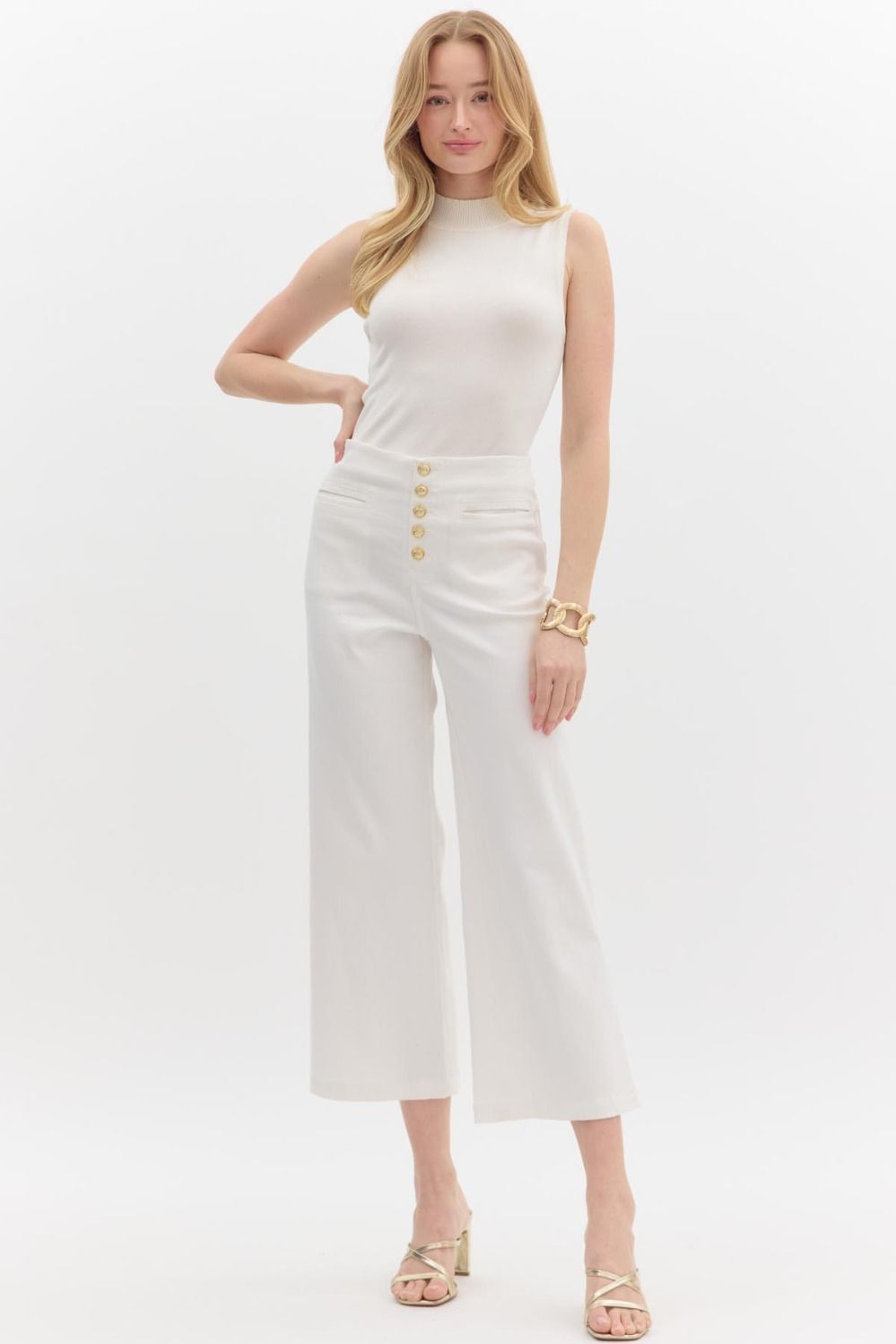 Goldie White Pant