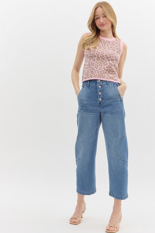 Barely Barrel Jean