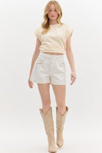 Load image into Gallery viewer, Sweet Studs White Short
