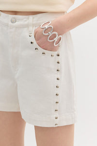 Sweet Studs White Short