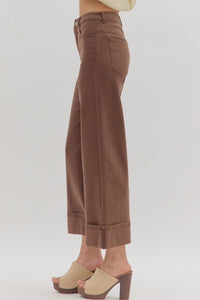 Chocolate Cuffed Pant