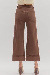 Chocolate Cuffed Pant