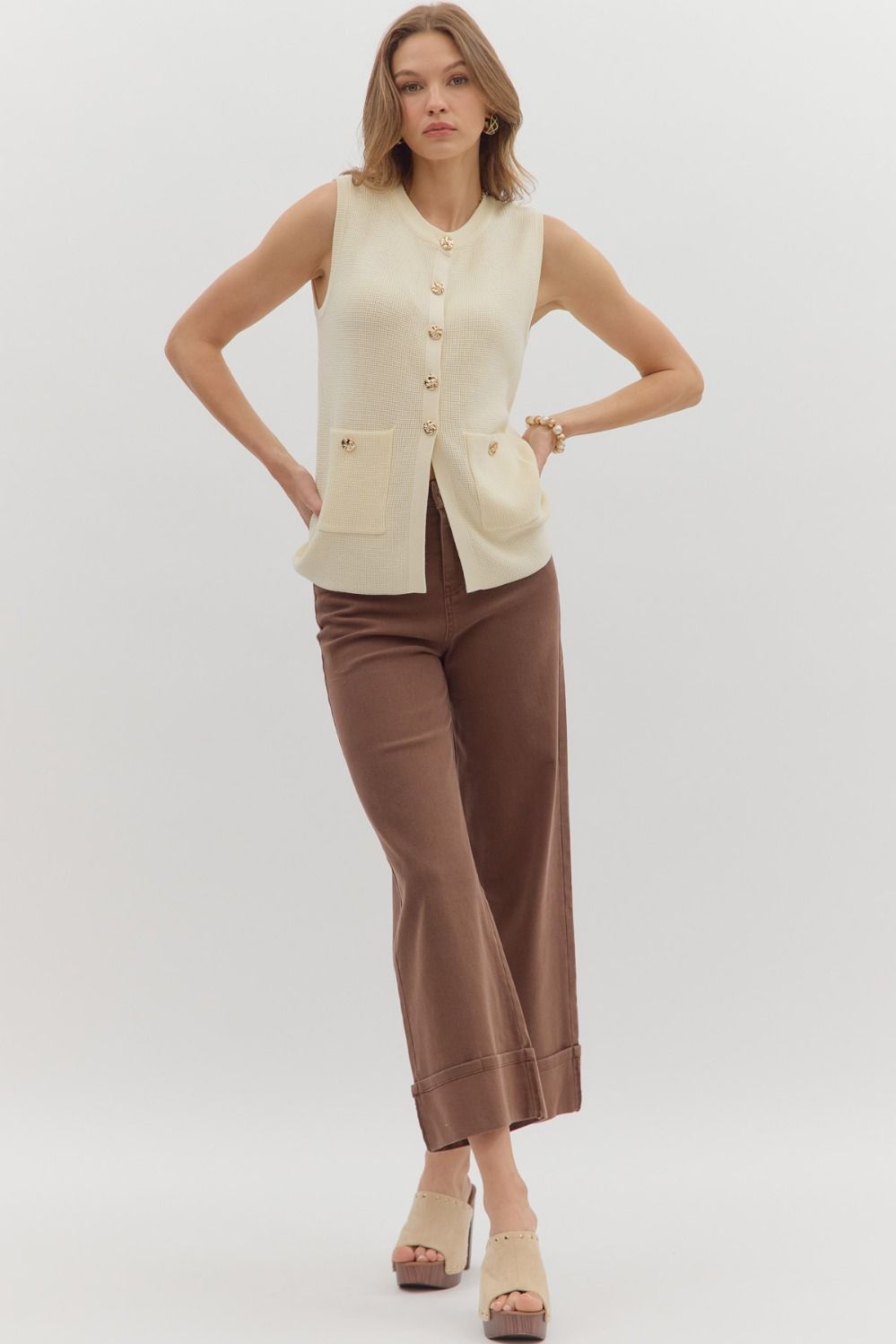 Chocolate Cuffed Pant