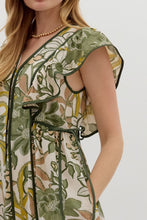 Load image into Gallery viewer, Olive Florals Midi Dress

