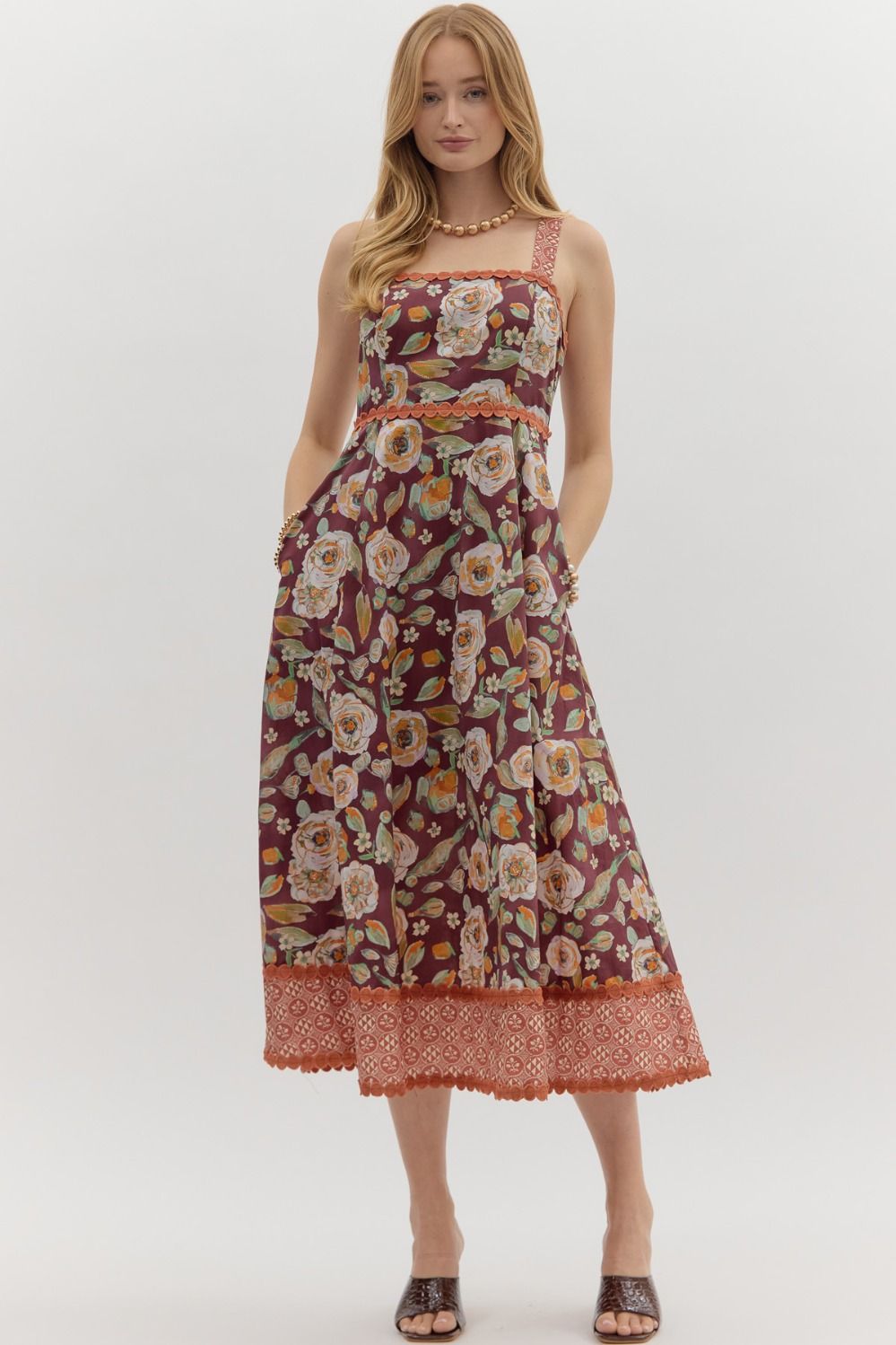 Harvest Bloom Midi Dress