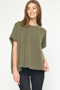 Everything But Basic Tee-Olive