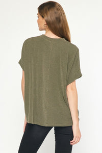 Everything But Basic Tee-Olive