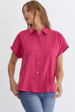 Load image into Gallery viewer, Pink Collared Top

