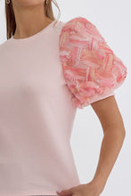 Load image into Gallery viewer, Pretty In Pink Puff Sleeve Top
