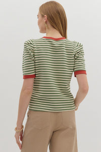 Basic Bettye Top-Olive
