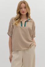 Load image into Gallery viewer, Sporty Chic Top-Tan
