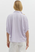 Load image into Gallery viewer, Sporty Chic Seersucker Top
