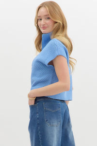 Blue Banded Half Zip
