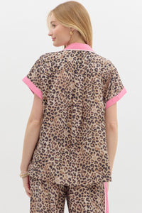 Carmen Leopard Top