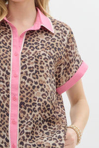 Carmen Leopard Top