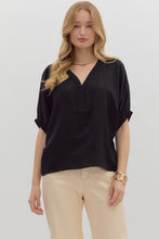 Load image into Gallery viewer, Braided Black Blouse

