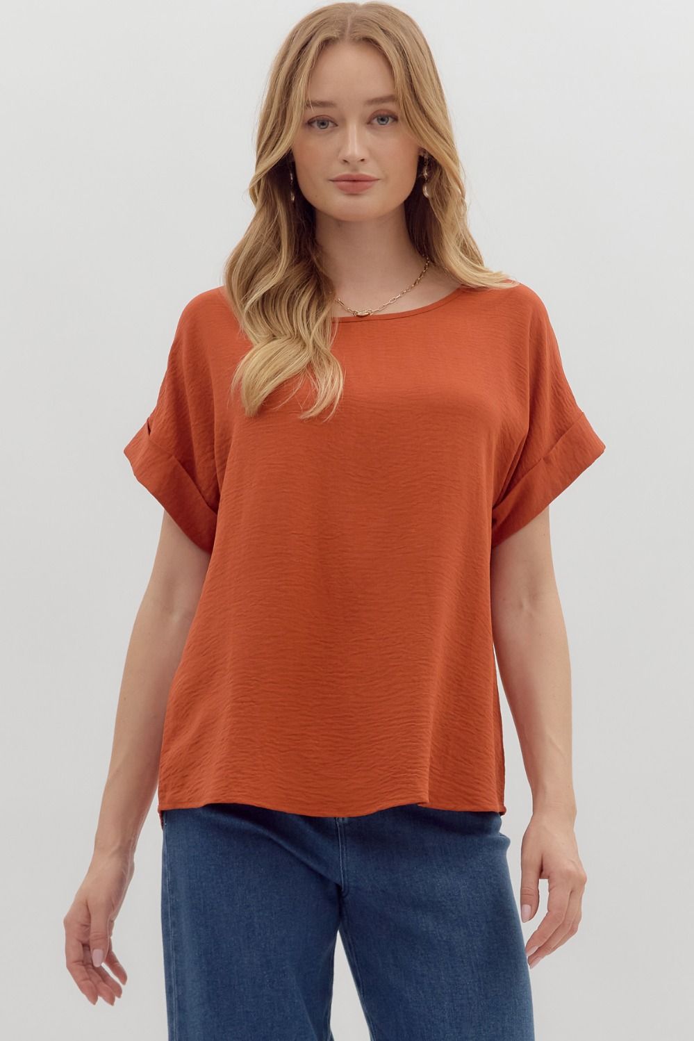 Rust Classic Blouse