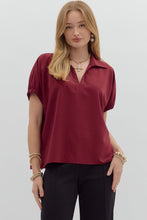 Load image into Gallery viewer, Solid Split Collar Top-Burg
