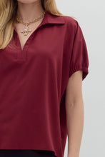 Load image into Gallery viewer, Solid Split Collar Top-Burg

