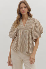 Load image into Gallery viewer, Caramel Collared Top
