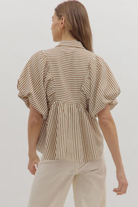 Caramel Collared Top