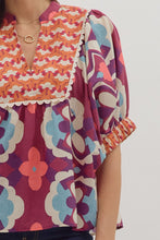 Load image into Gallery viewer, Geo Yoked Top
