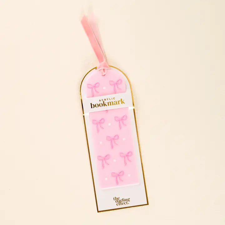Pink Bow Bookmark