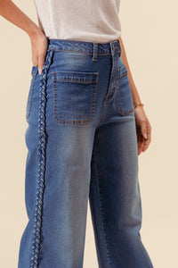Braided Straight Jean