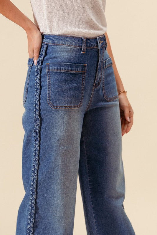 Braided Straight Jean