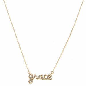 Grace Script Necklace