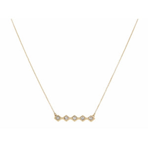 Claire Necklace-Crystal Bar